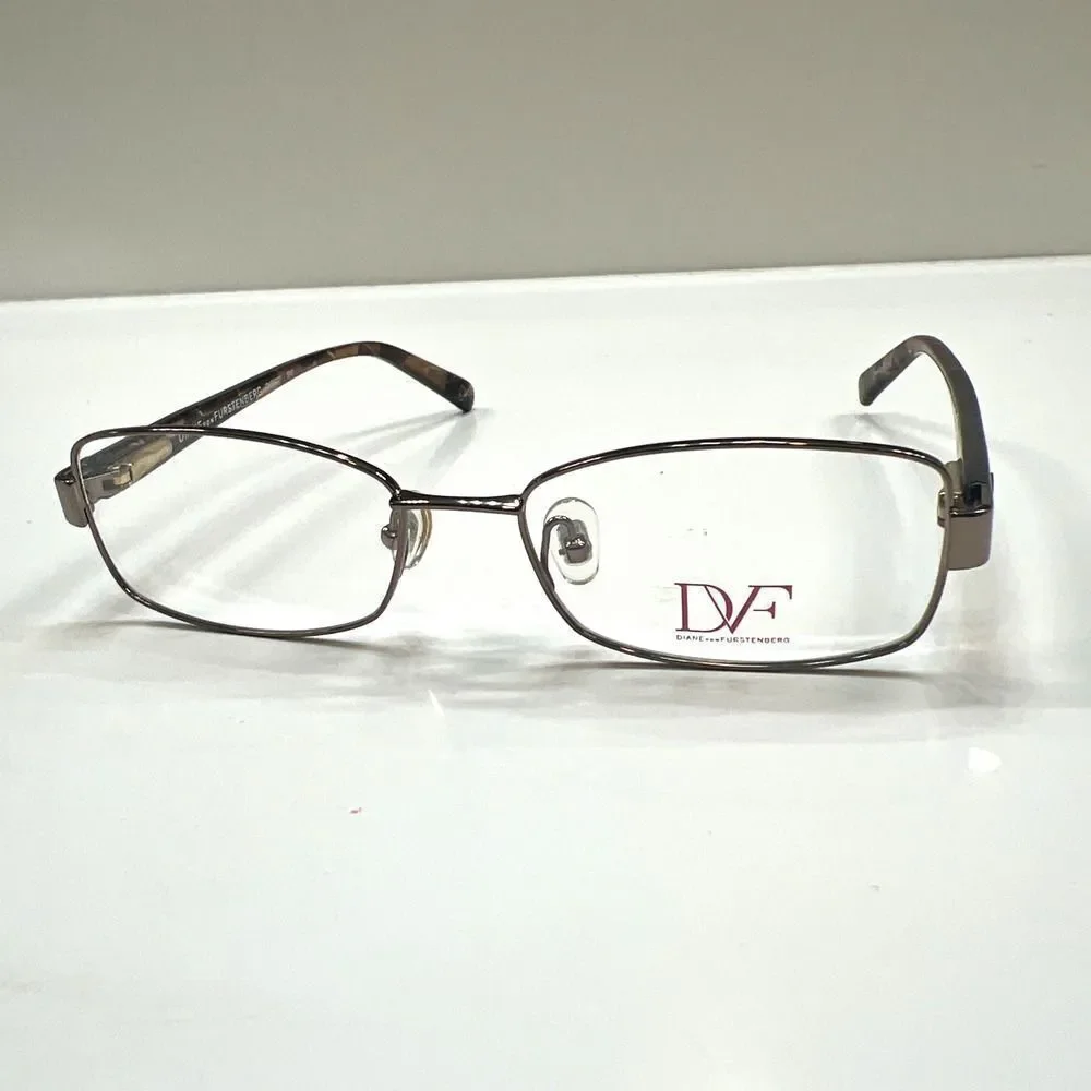 NEW Diane von Furstenberg DVF 8031 200 Glossy Bronze Eyeglasses Frames 51-16-135